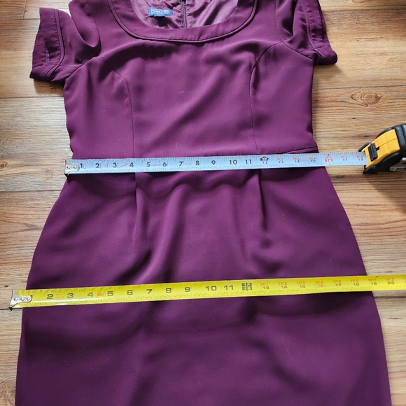 Pendleton Dress Womens 6 Purple Sheath Short Sleeve - Picture 4 of 8